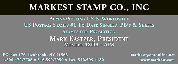 Markest Stamp Co. - Buying/Selling US and Worldwide (Mark Eastzer)